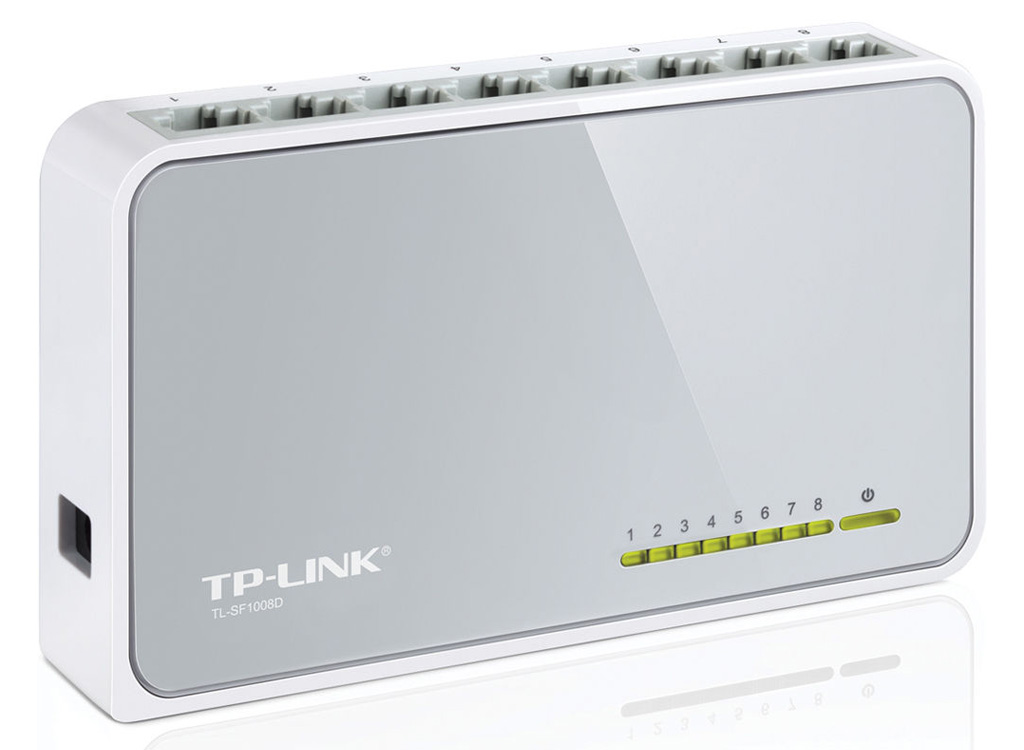 TP-Link TL-SF1008D – Switch de Sobremesa con 8 Puertos, 10/100 Mbps