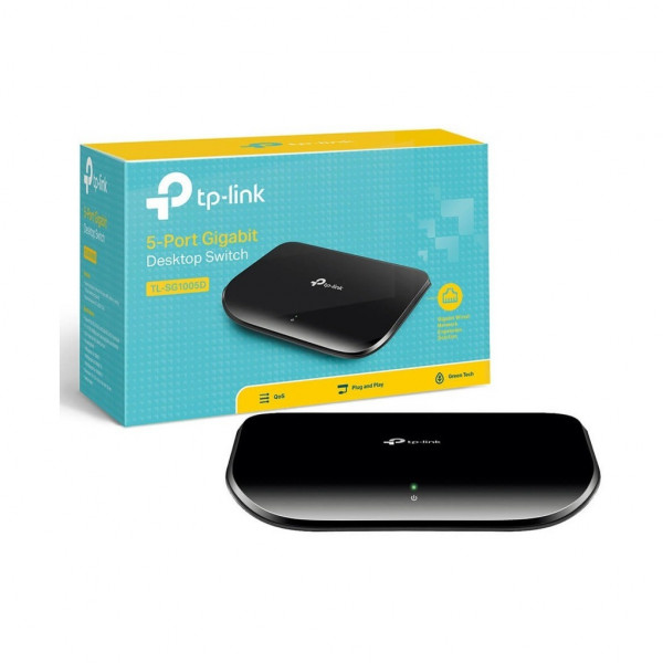 TP-Link TL-SG1005D – Conmutador (Switch) Gigabit de 5 puertos a 10/100/1000Mbps